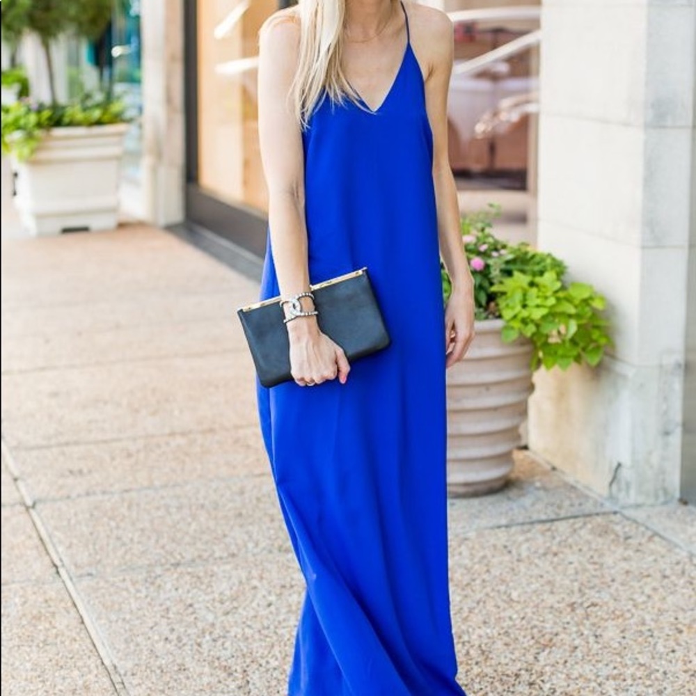 Old Navy royal blue maxi dress size L